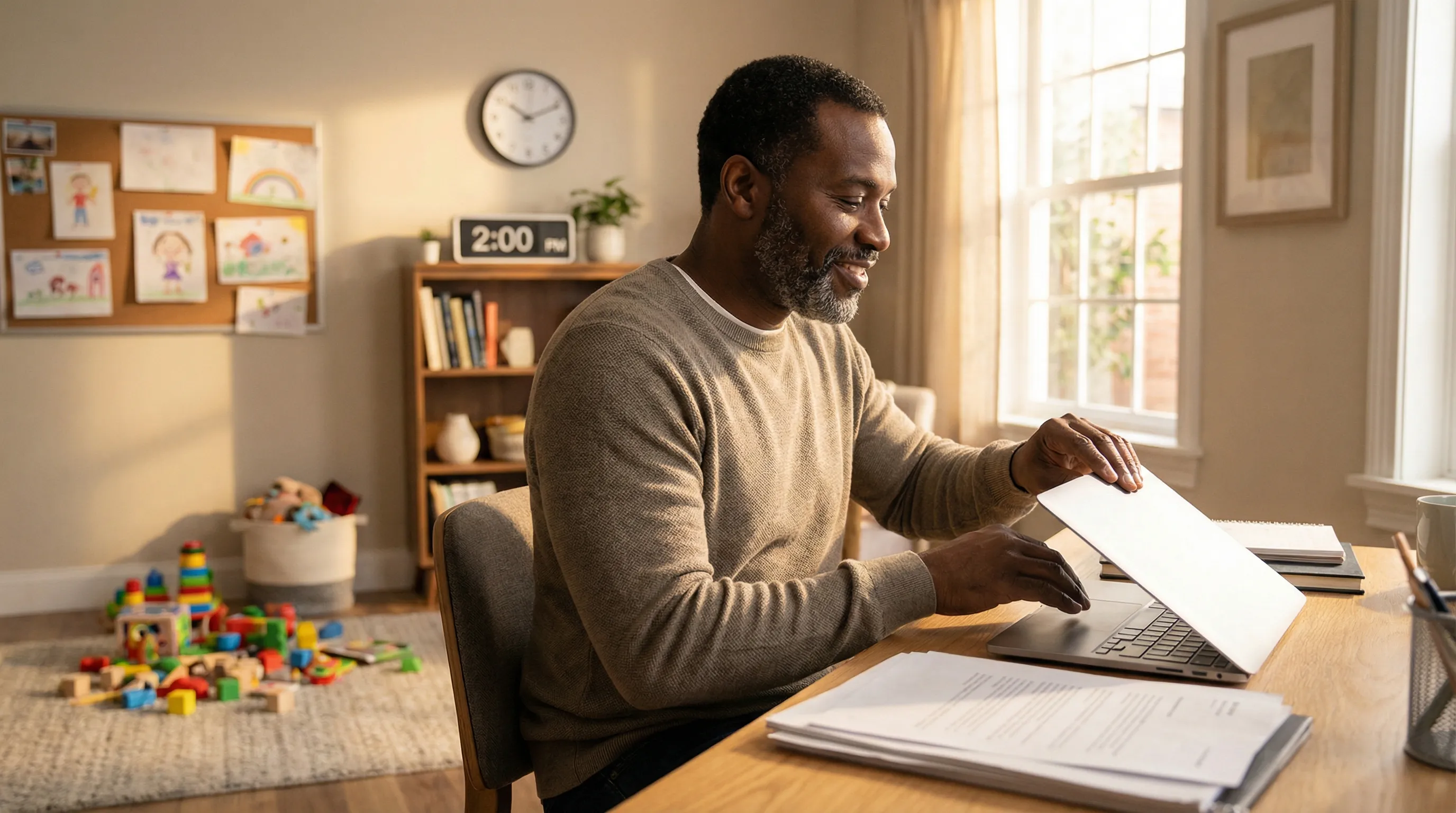 Transitioning from work to family: the both/and equation in action