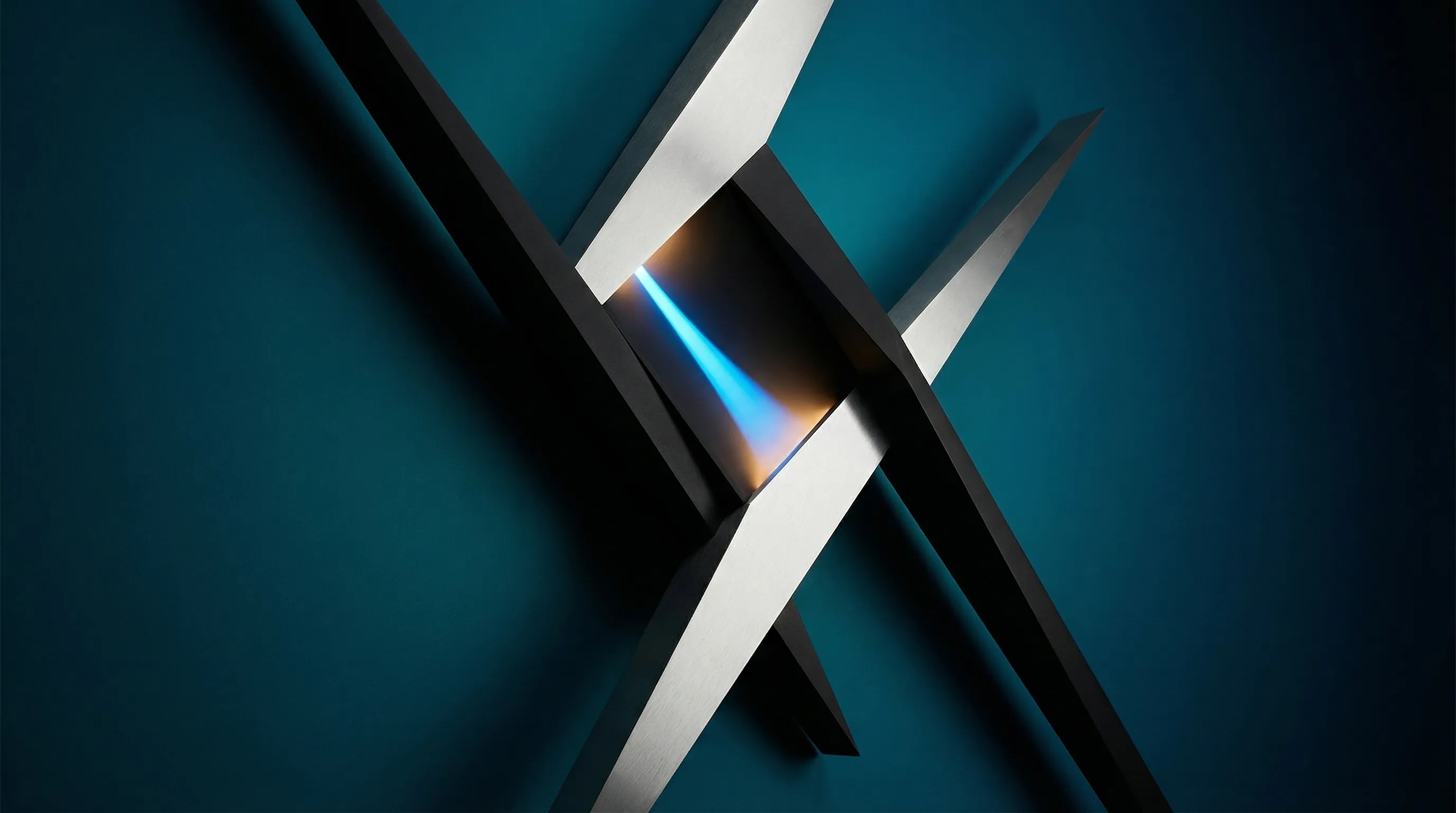 Bold geometric forms representing opinionated, intentional design choices