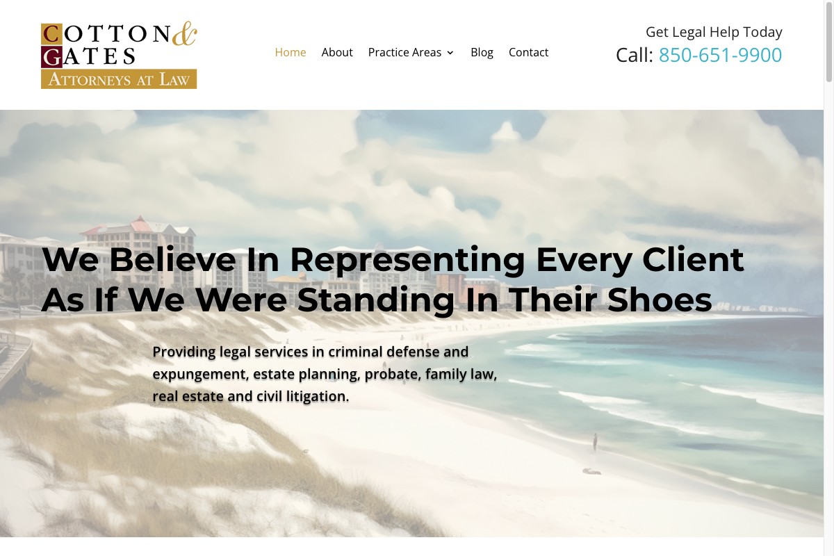 Cotton & Gates website preview